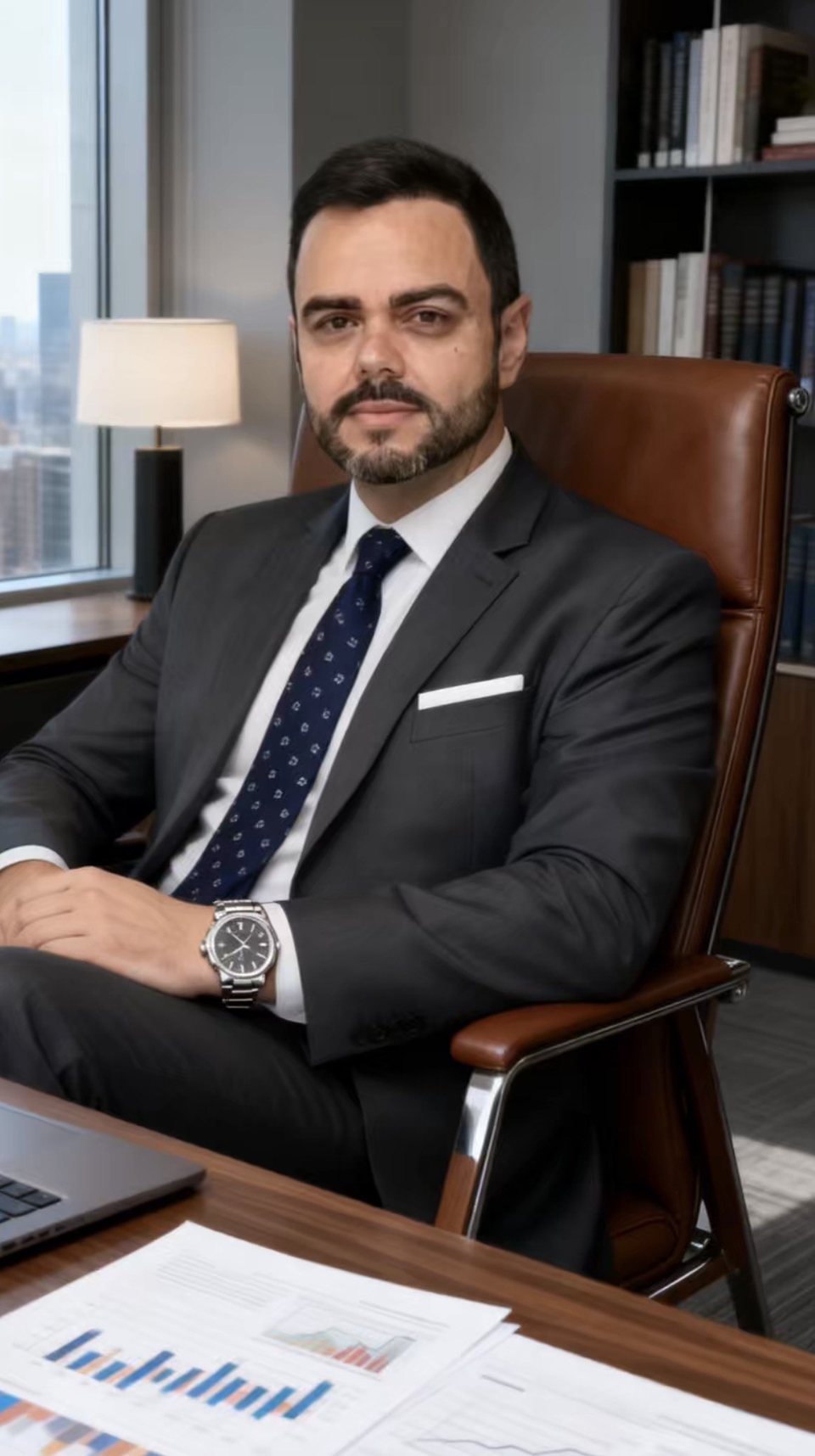 Pablo J. Cavalcante Alves em seu escritório